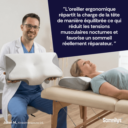Oreiller Ergonomique Cervical Somnilys™ Gen. 1